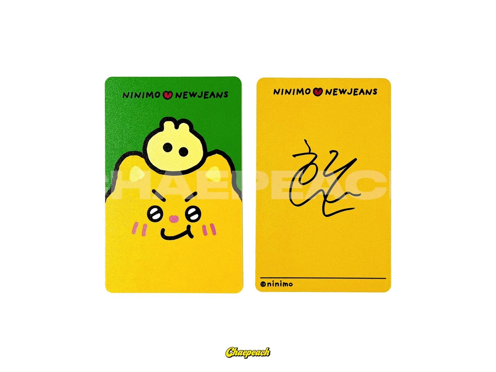 NewJeans - HAERIN SIGNED PHOTOCARD (NINIMO)