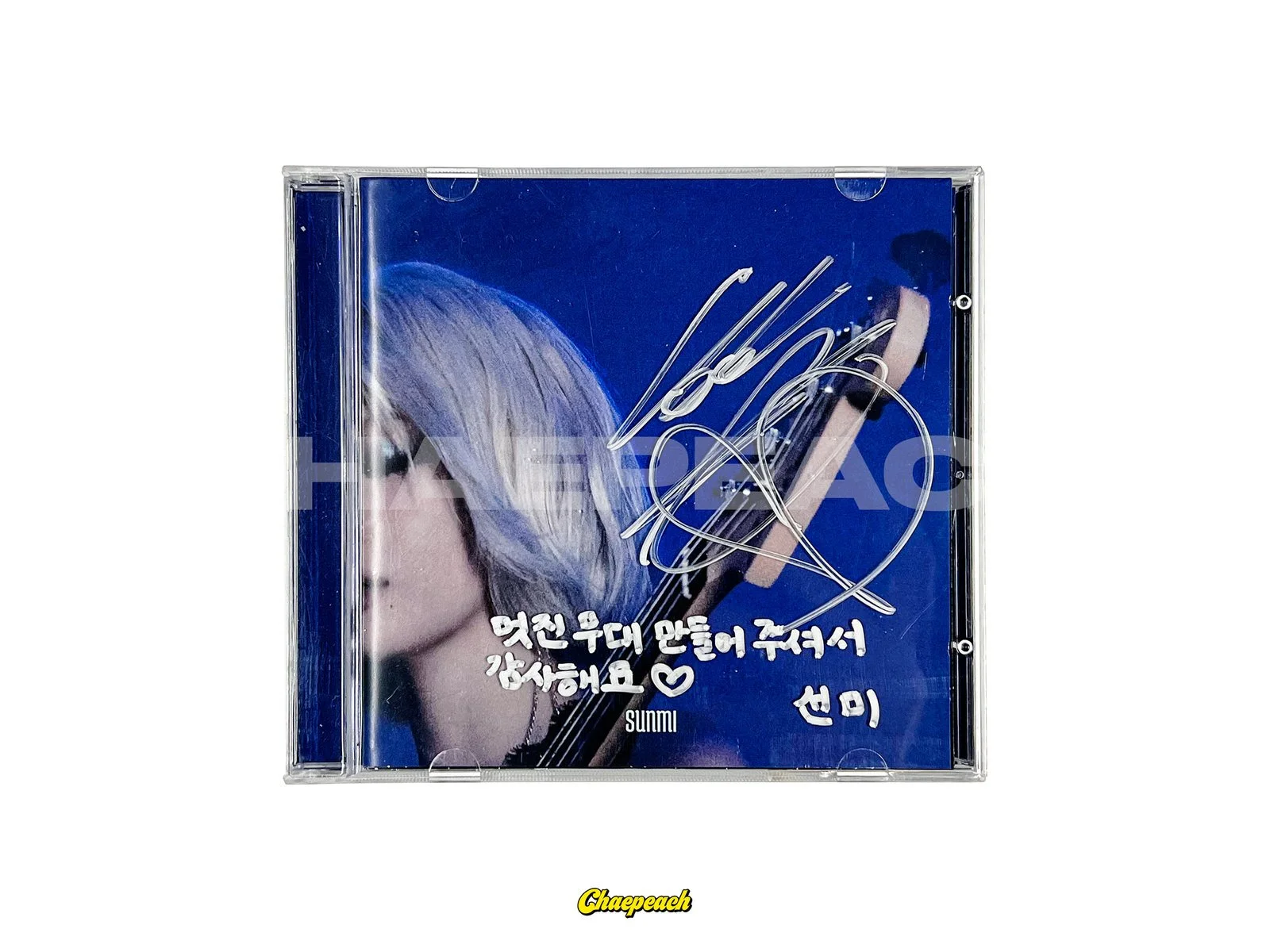 SUNMI - BLUE SIGNED ALBUM + Message