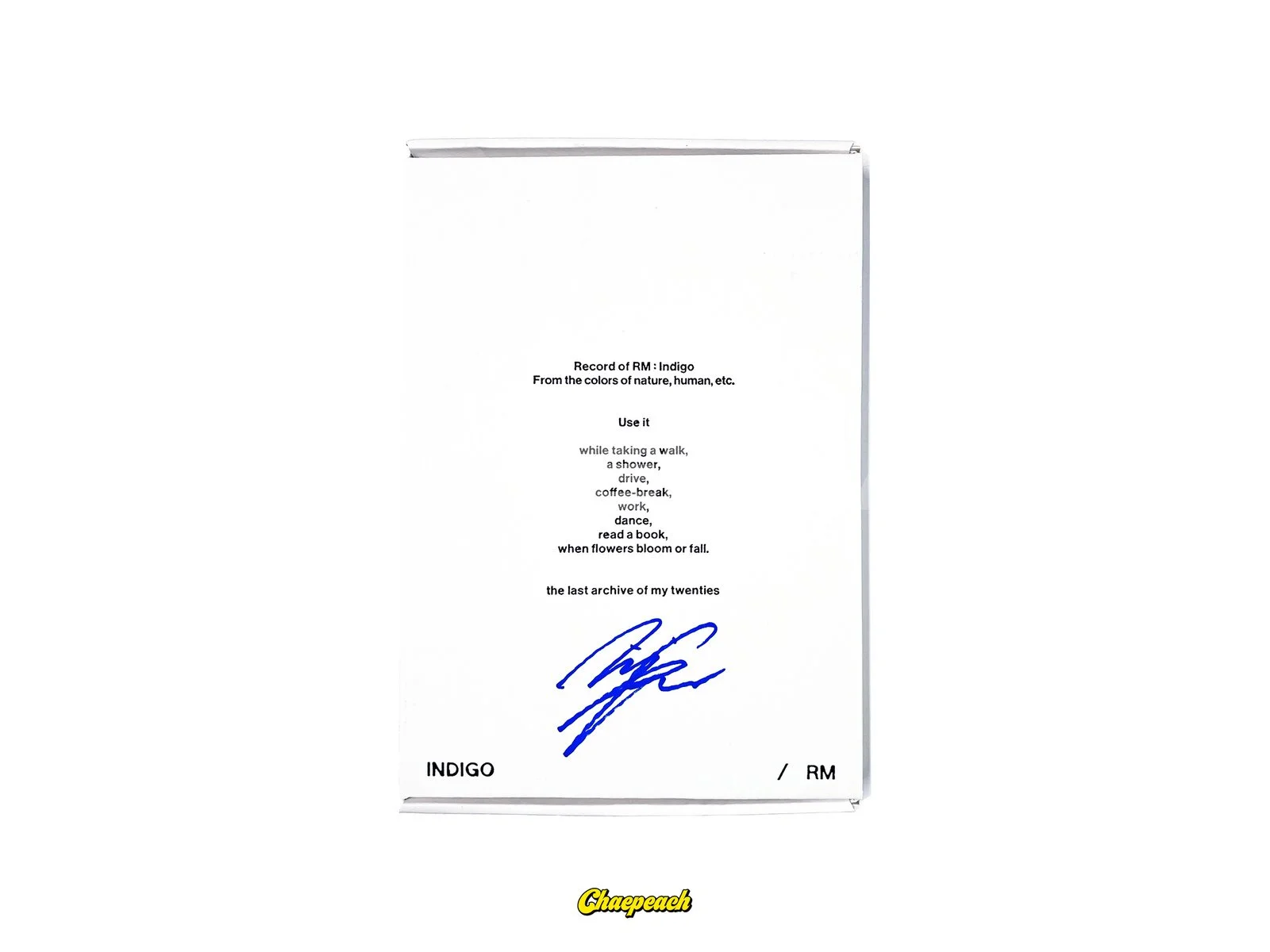 RM (BTS) - Indigo SIGNED ALBUM