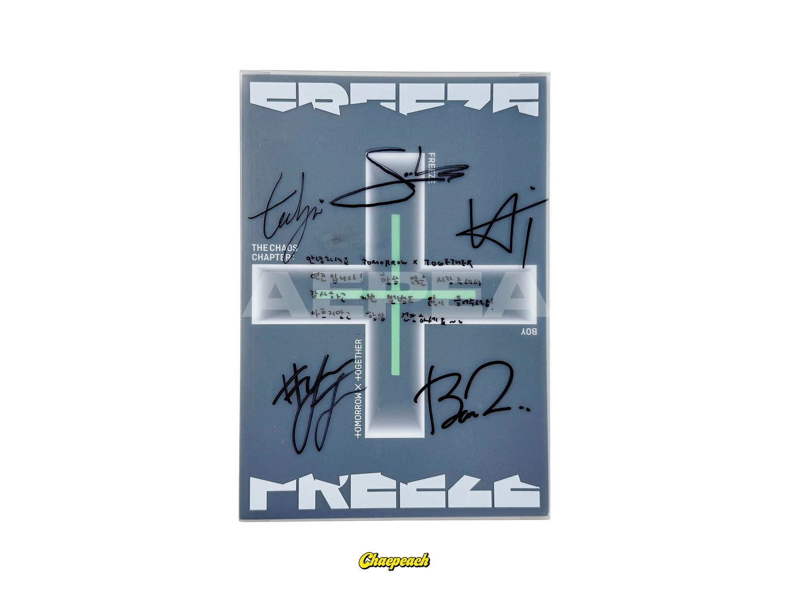 TOMORROW X TOGETHER (TXT) - The Chaos Chapter : FREEZE (BOY ver.) SIGNED ALBUM + YEONJUN Message