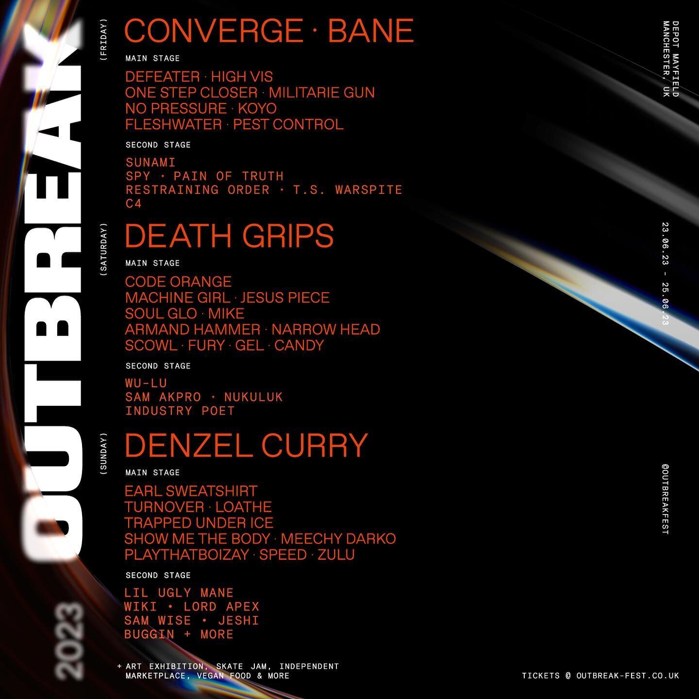 Outbreak Fest 23 25 June 2023