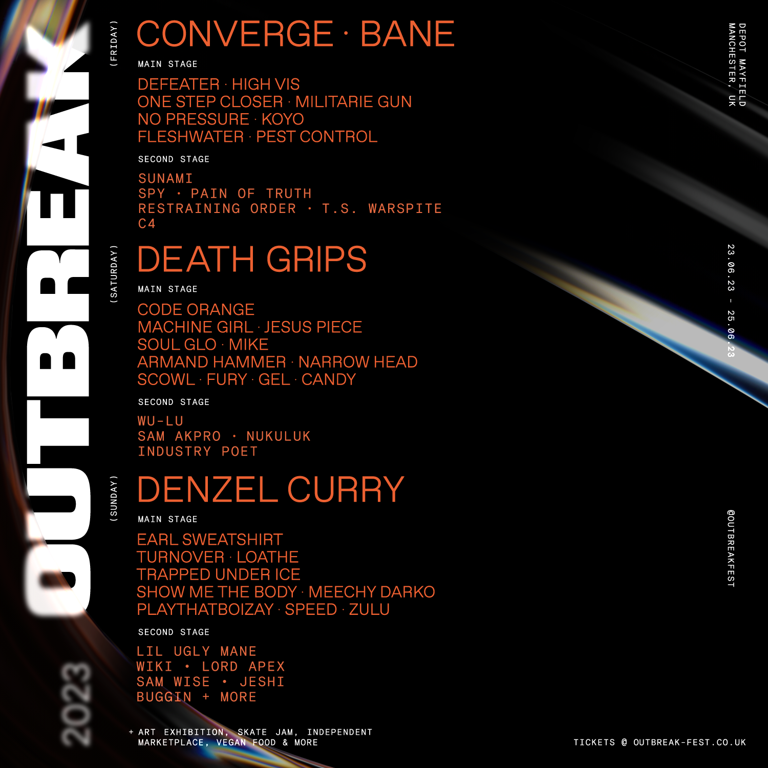 Outbreak Fest 2023 Poster