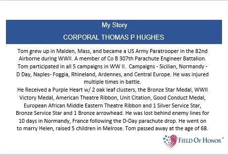 HONOREE's STORY