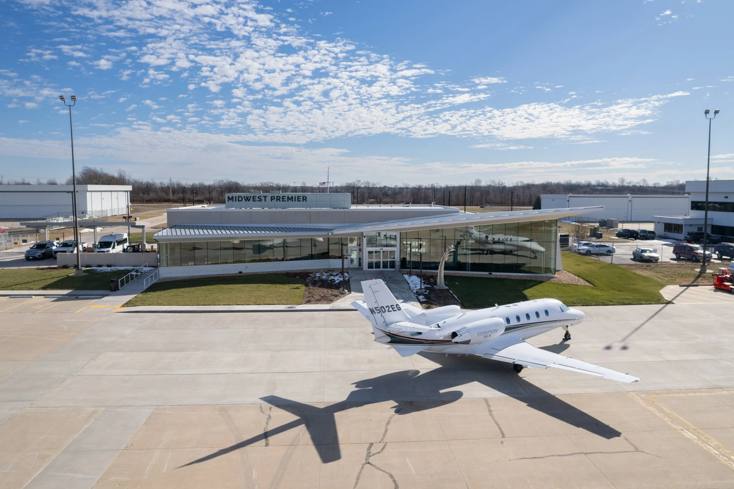 Drone View of Secure Entrance