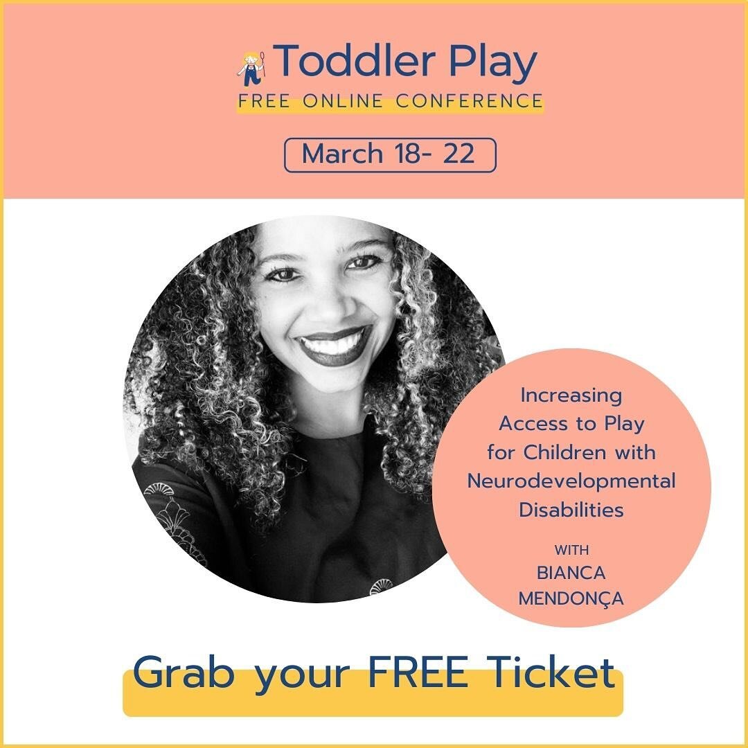 I am so excited to be a speaker at the 5th annual Toddler Play FREE Online Conference which starts on March 18th. 🎉 🎊 

Over 4 days 20 other speakers and I are going to lay out evidence-based tools to Integrate play into practice for ALL children ?