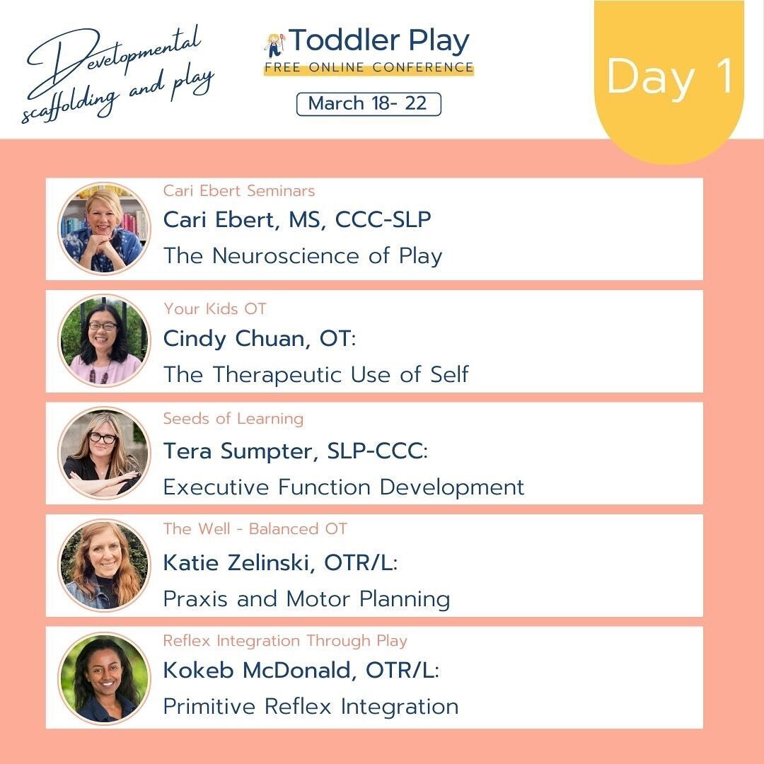 📣 Okay, hear me out because you won&rsquo;t want to miss this FREE conference. Let me give you four really good reasons:

1. FREE interdisciplinary online conference for anyone who works with toddlers!
2. EVIDENCE-BASED topics delivered by experts 
