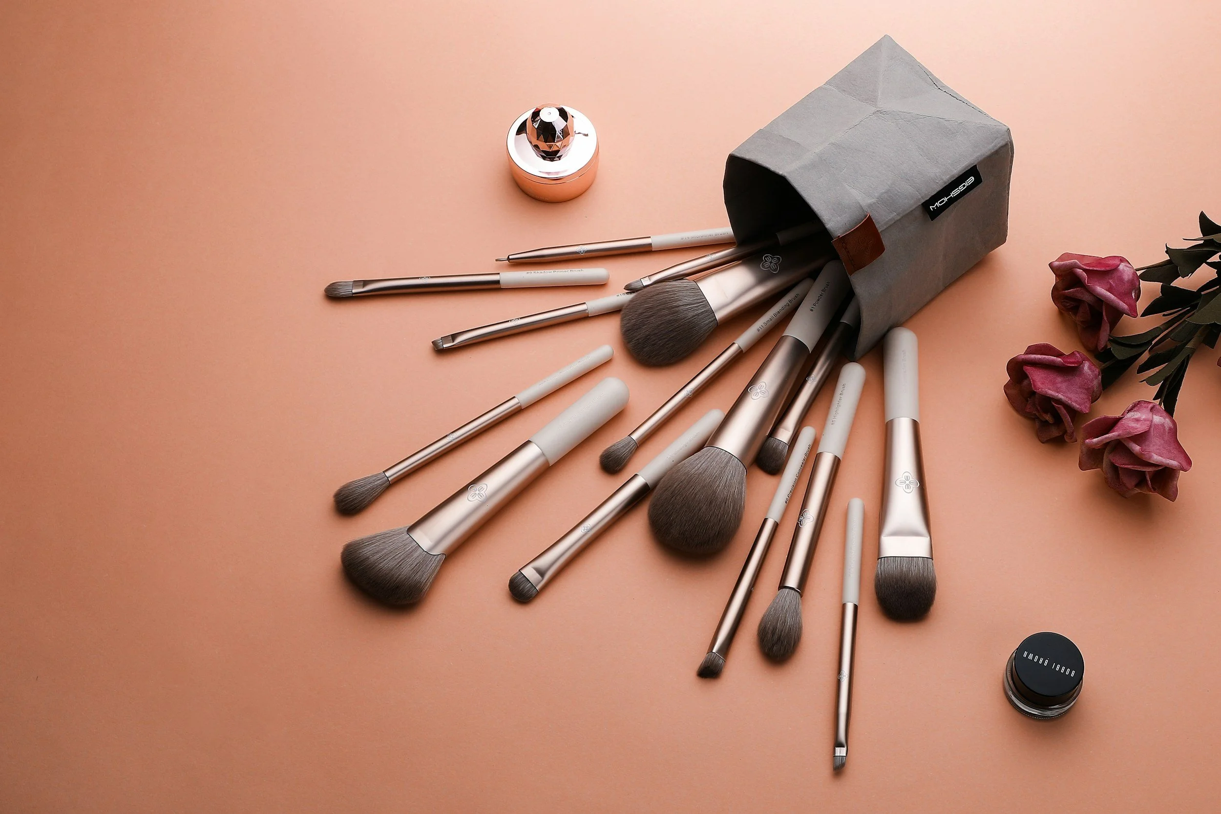 Keep makeup brushes clean and sanitized.