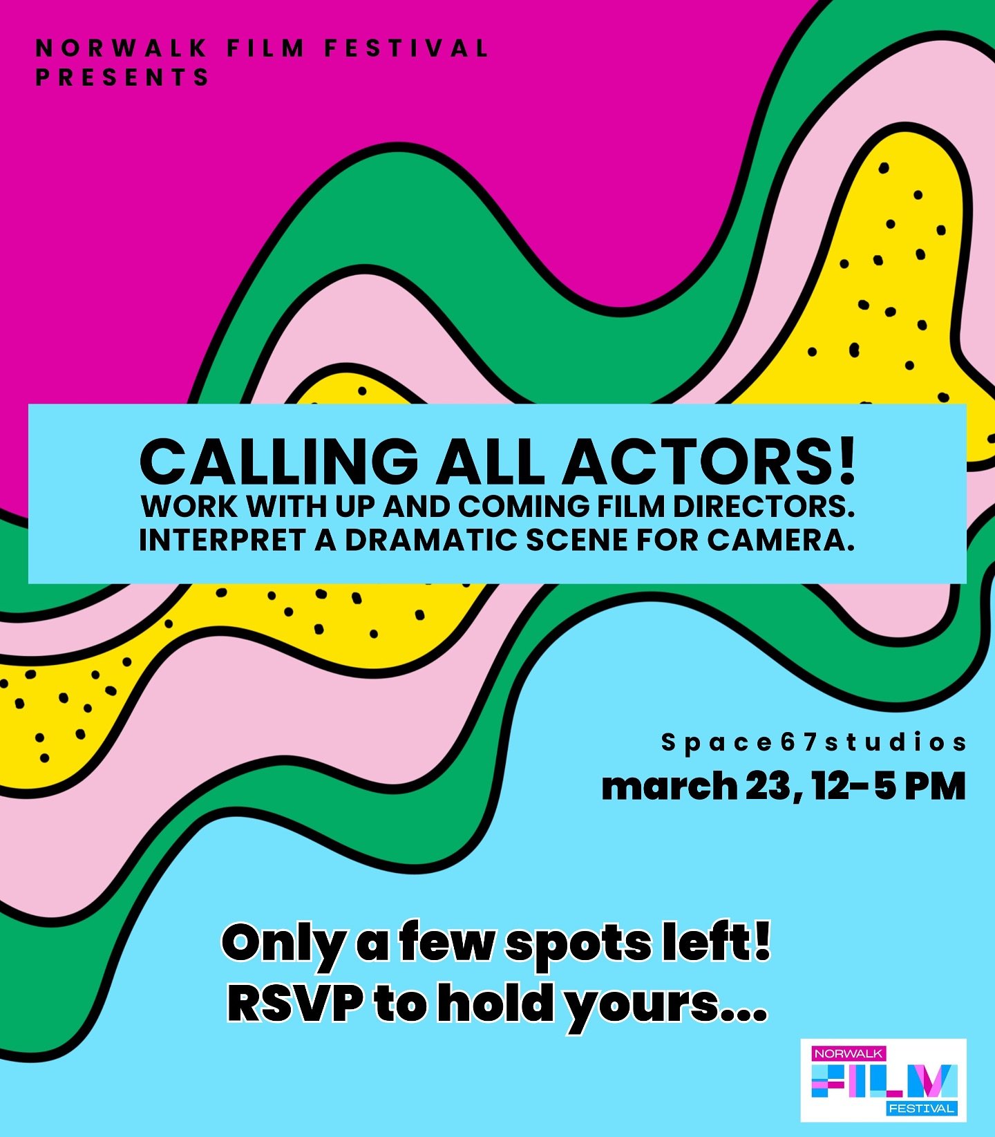 We&rsquo;re throwing down in Norwalk next weekend. Looking for a few more actors to cast in the workshop- 5 directors, 1 scene, a DP and a rotating cast of actors to play/work/have fun all while community building. DM if interested in acting. We ask 