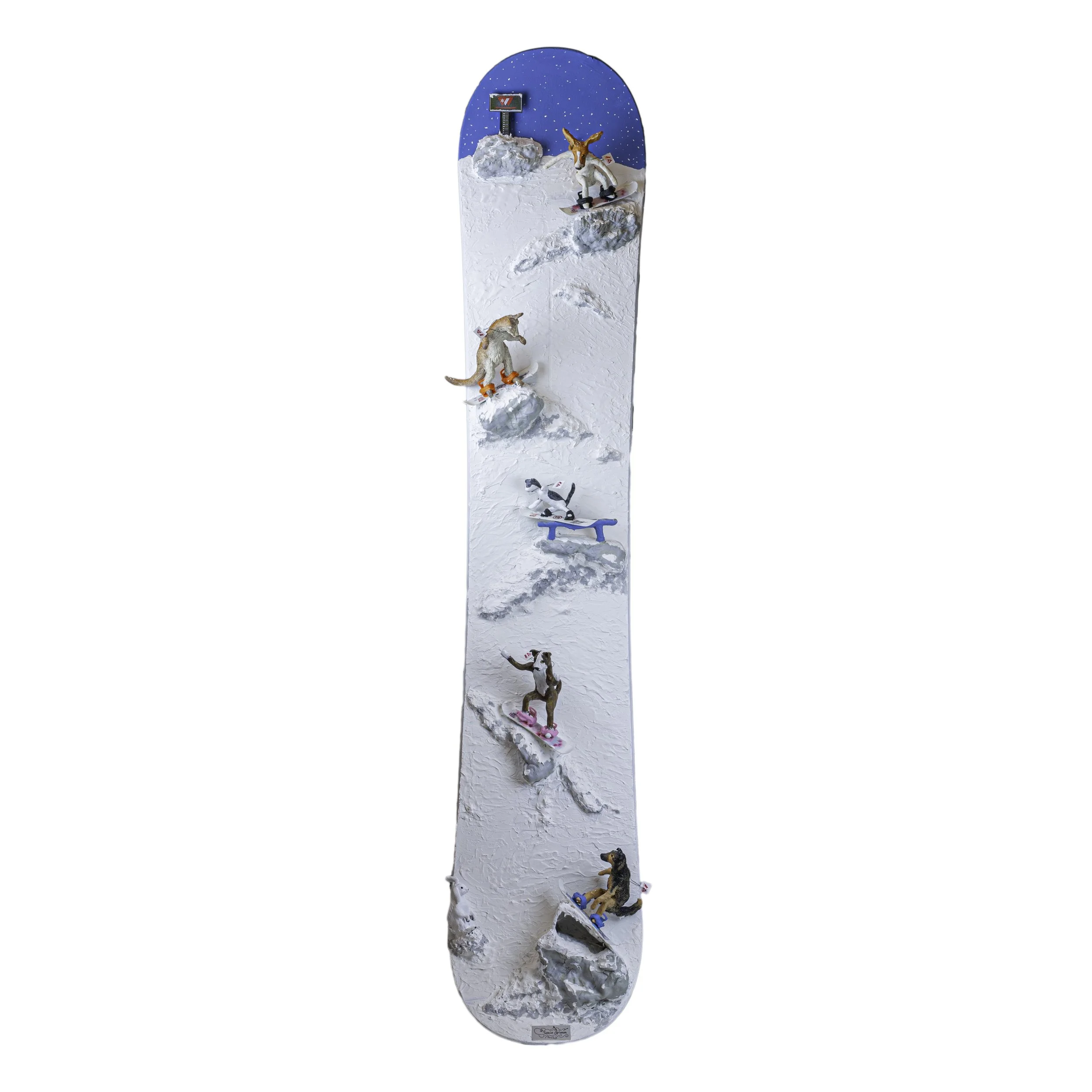 Powder Hounds Irwin the Mischievous Kangaroo and Dave the Cat Go Boarding