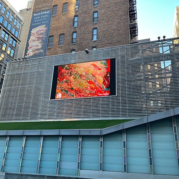THIS JUST IN - 9 of @arthouse.nyc artists of Sprung 7 will be exhibited at @bigscreenplaza throughout the month of April. Woo Hoo!!!

Congratulations: @hedithperdomo 
artist.adora.newton 
@agamista.art 
@hiroshiwada_official @eddiemoslerfineart @nora