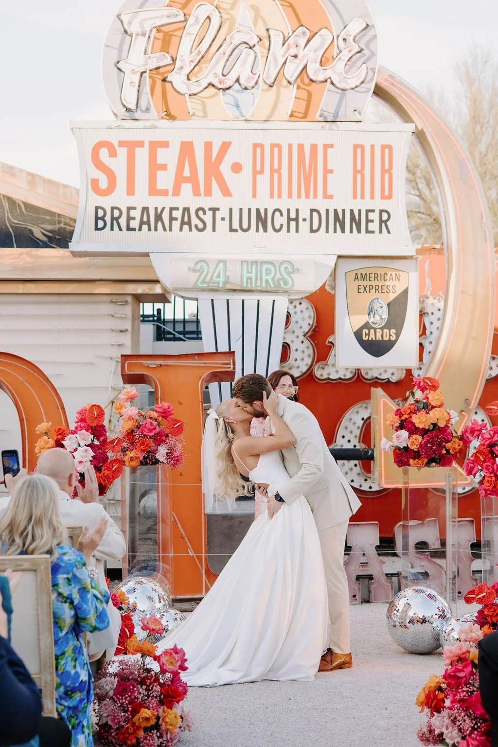 Wedding florist downtown Las Vegas – ceremony floral installation