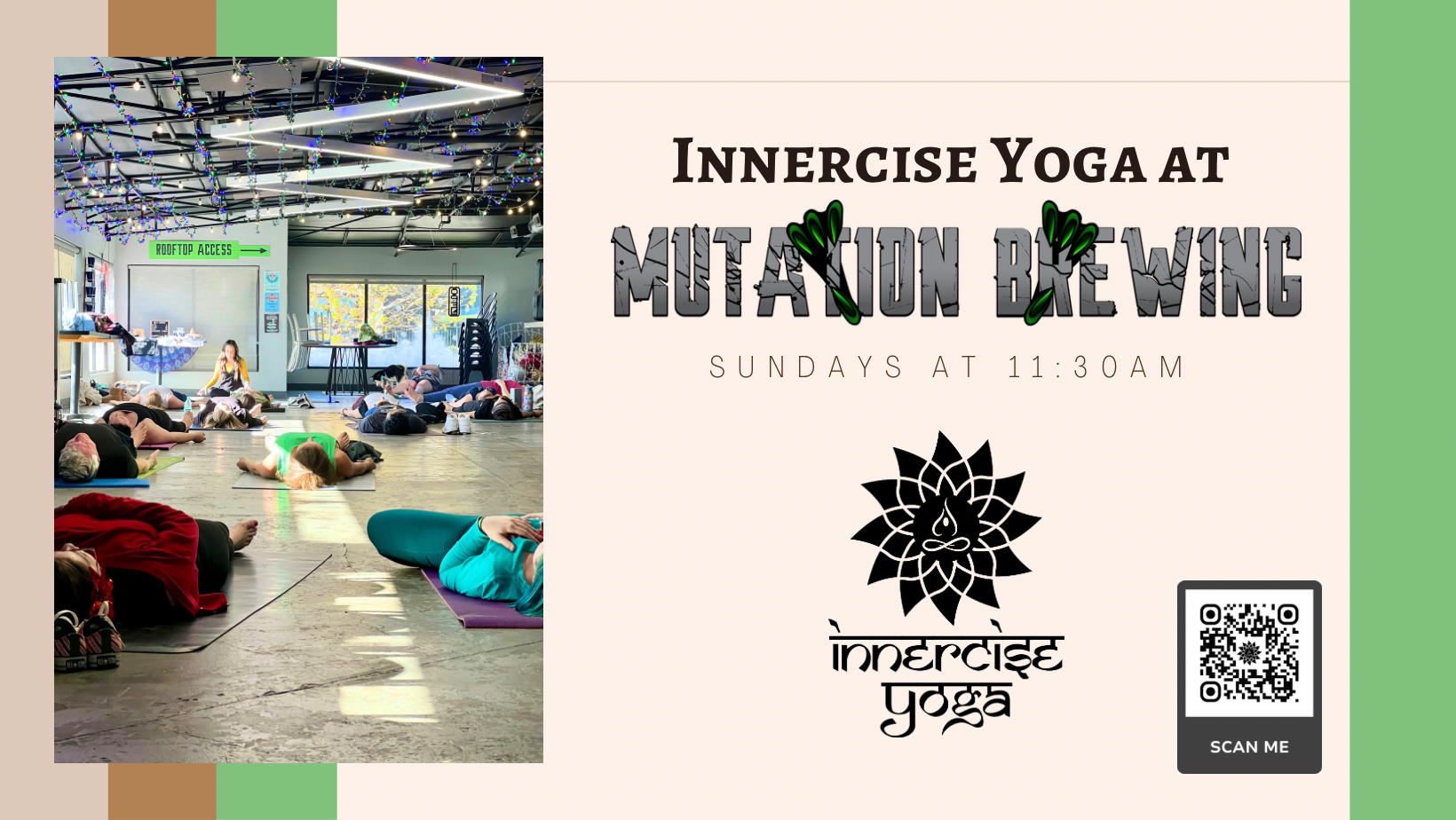 INNERCISE YOGA AT MUTATION BREWING - JANUARY