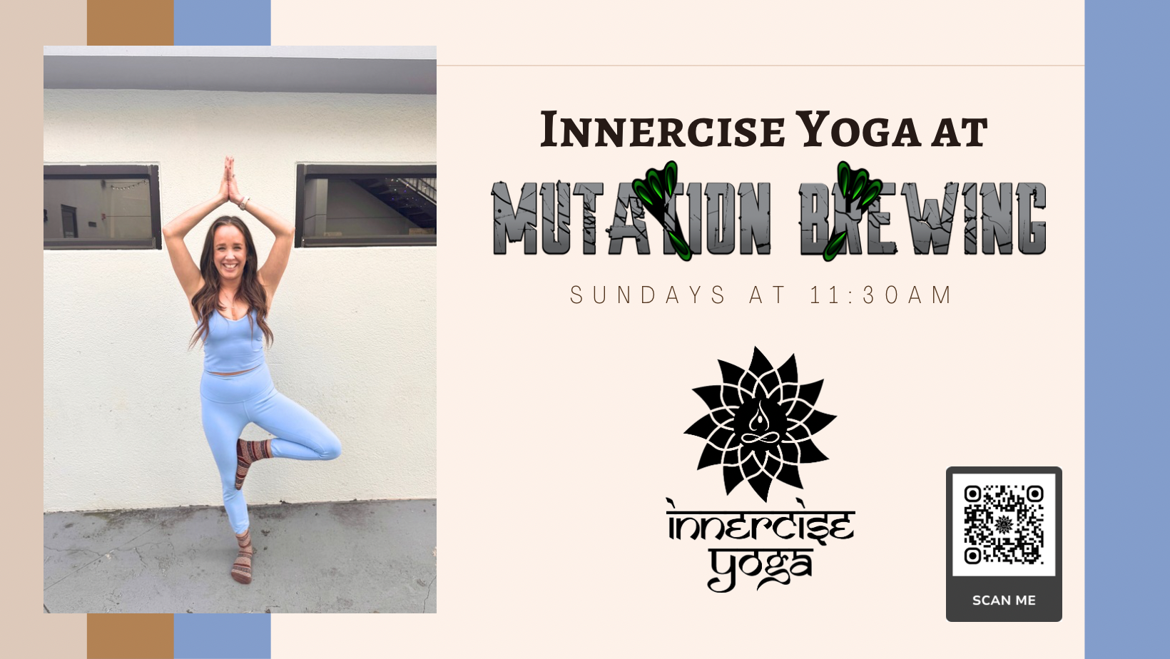 INNERCISE YOGA AT MUTATION BREWING - FEBRUARY