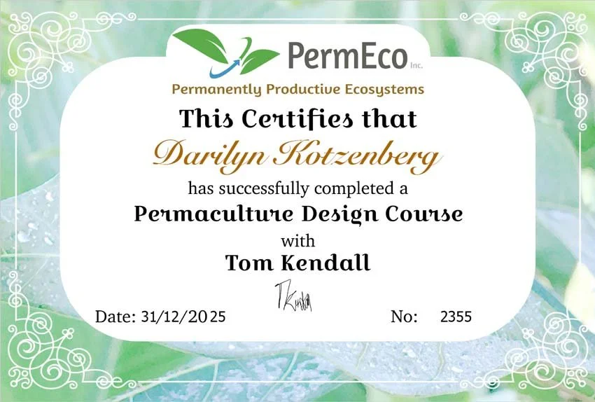 Earning My Permaculture Certificate