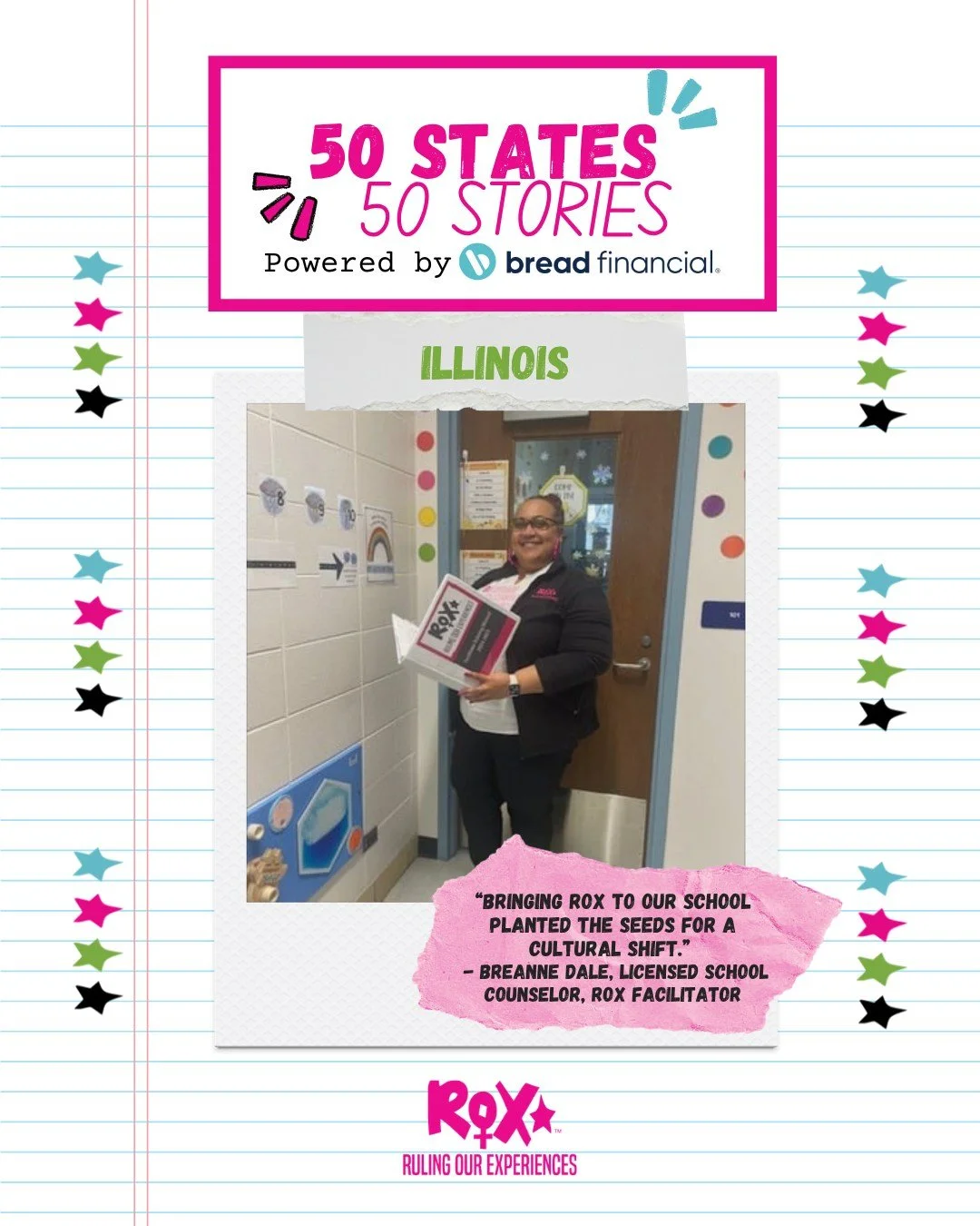A Story About: A Chicago ROX Program&rsquo;s success 
Submitted By: Breanne Dale, Licensed School Counselor, ROX Facilitator
Key ROX Program Outcomes: Enhanced communication and leadership skills
Did You Know? After participating in The ROX Program f