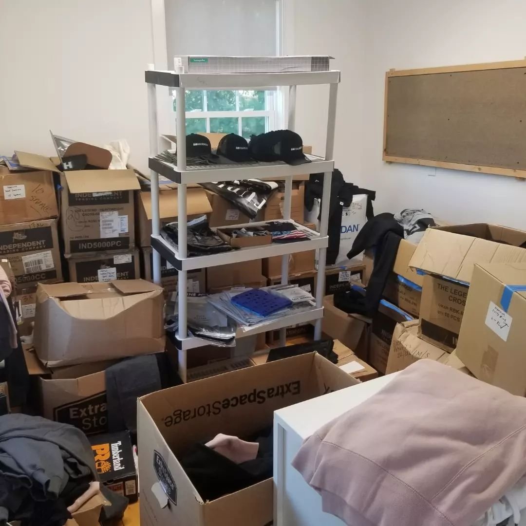 So excited to help and work with this multipotentialite get an area of his back of house retail space venture organized. 
.
Taking inventory of what you have externally is just important as what you have internally. 
.
I tackled his apparel section f