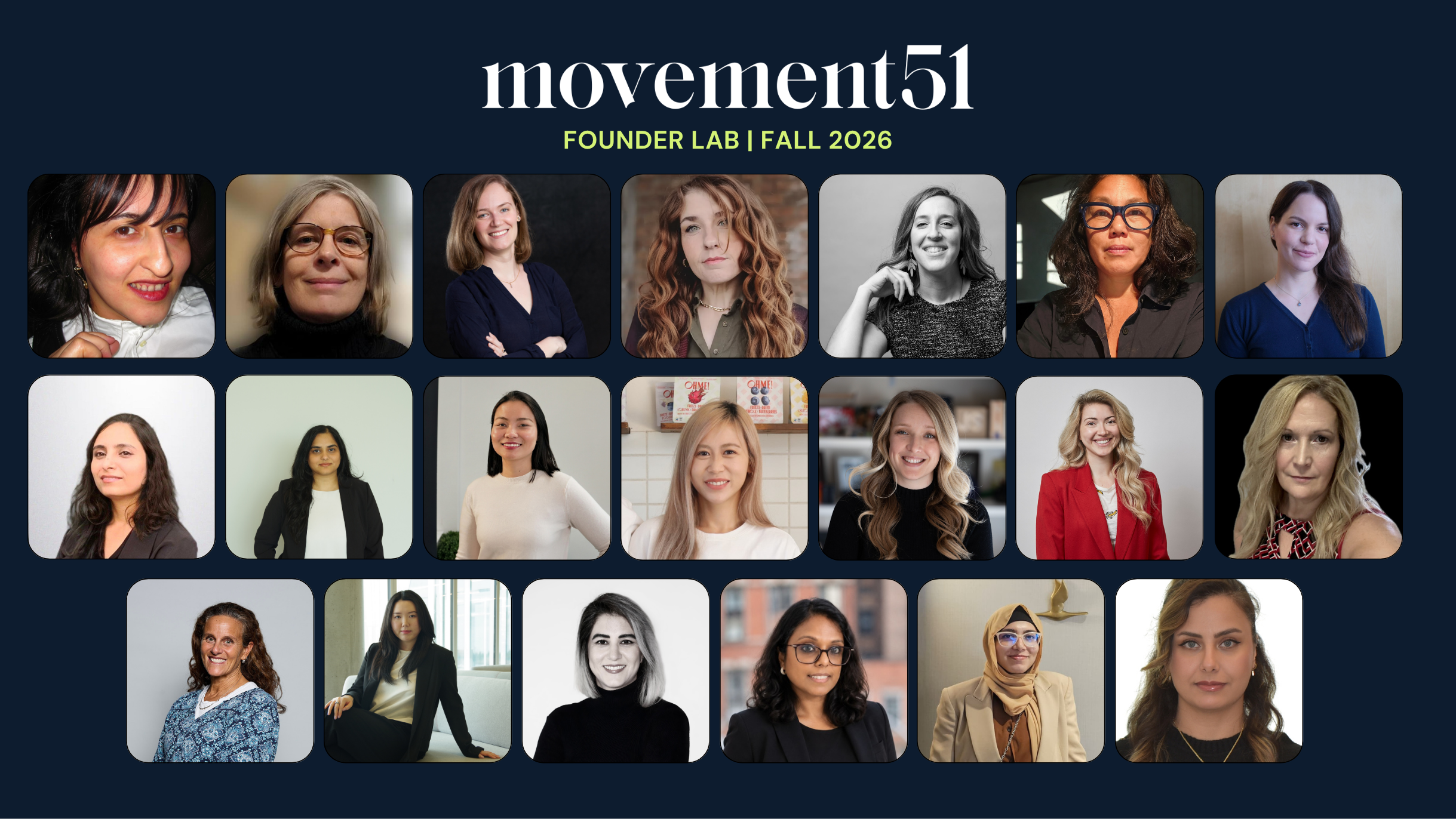 Meet the Founder Lab Fall 2026 Cohort: Building Canada's Next Generation of Innovation