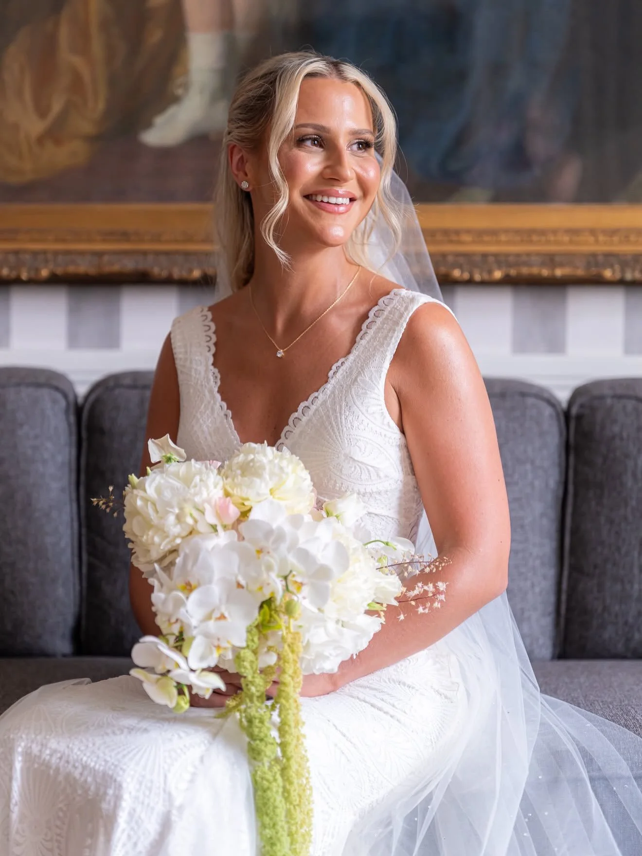 Beautiful @alexiajade89 looking amazing in @grace_loves_lace ✨💕 

We are obsessed! Aisle brides are THE BEST!

Photographer @fecheteionut.fotograf 
Make up @mikaelasoderlund 

#aislebride #realbride #weddingdress #weddinginspo #bridetobride