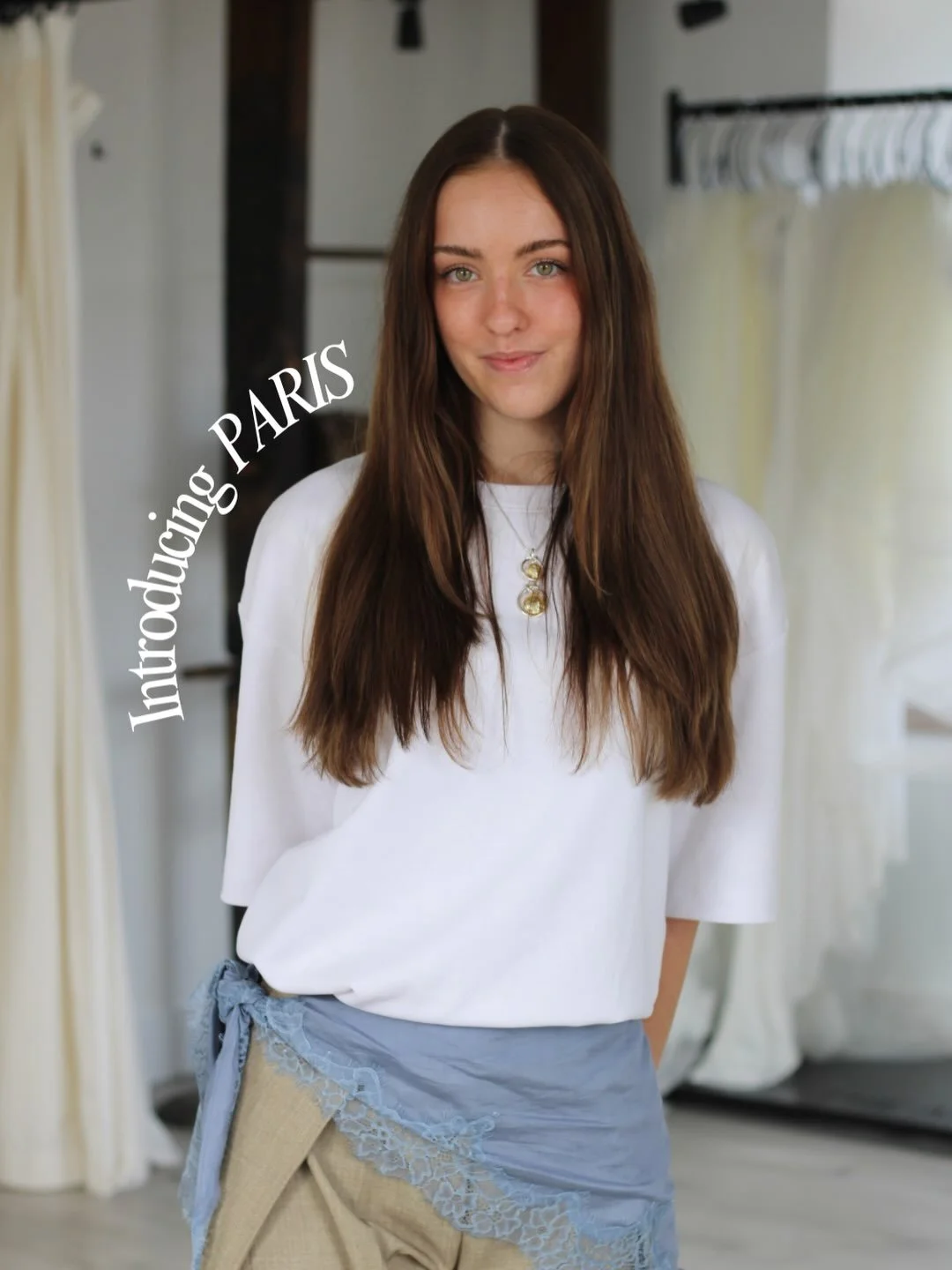 Introducing Paris 🫶🏻

Our newest stylist at The Aisle and absolute content queen 👑 

Lots of you have been lucky enough to already meet Paris and find the one with her! If you haven&rsquo;t met Paris yet, you&rsquo;re in for a treat, she&rsquo;s a
