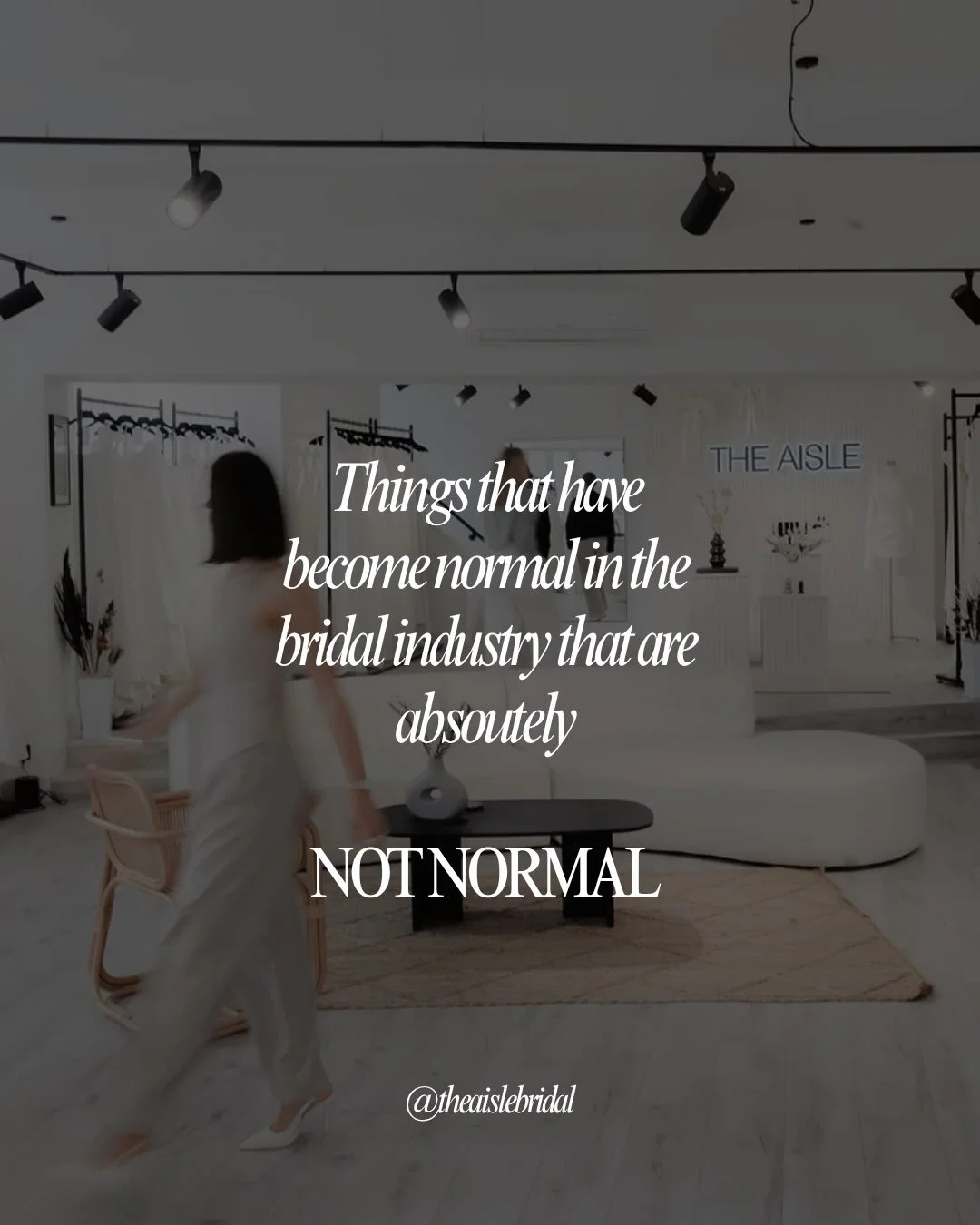 Things that have become normal in the bridal industry that are absolutely NOT NORMAL! 

#bridetobride #bridetobe #weddinginspiration #bridalshop #2028bride 

Trying on 100+ dresses! 🤯

Thinking you need to visit 10+ bridal shops😶

Bringing 4+ peopl