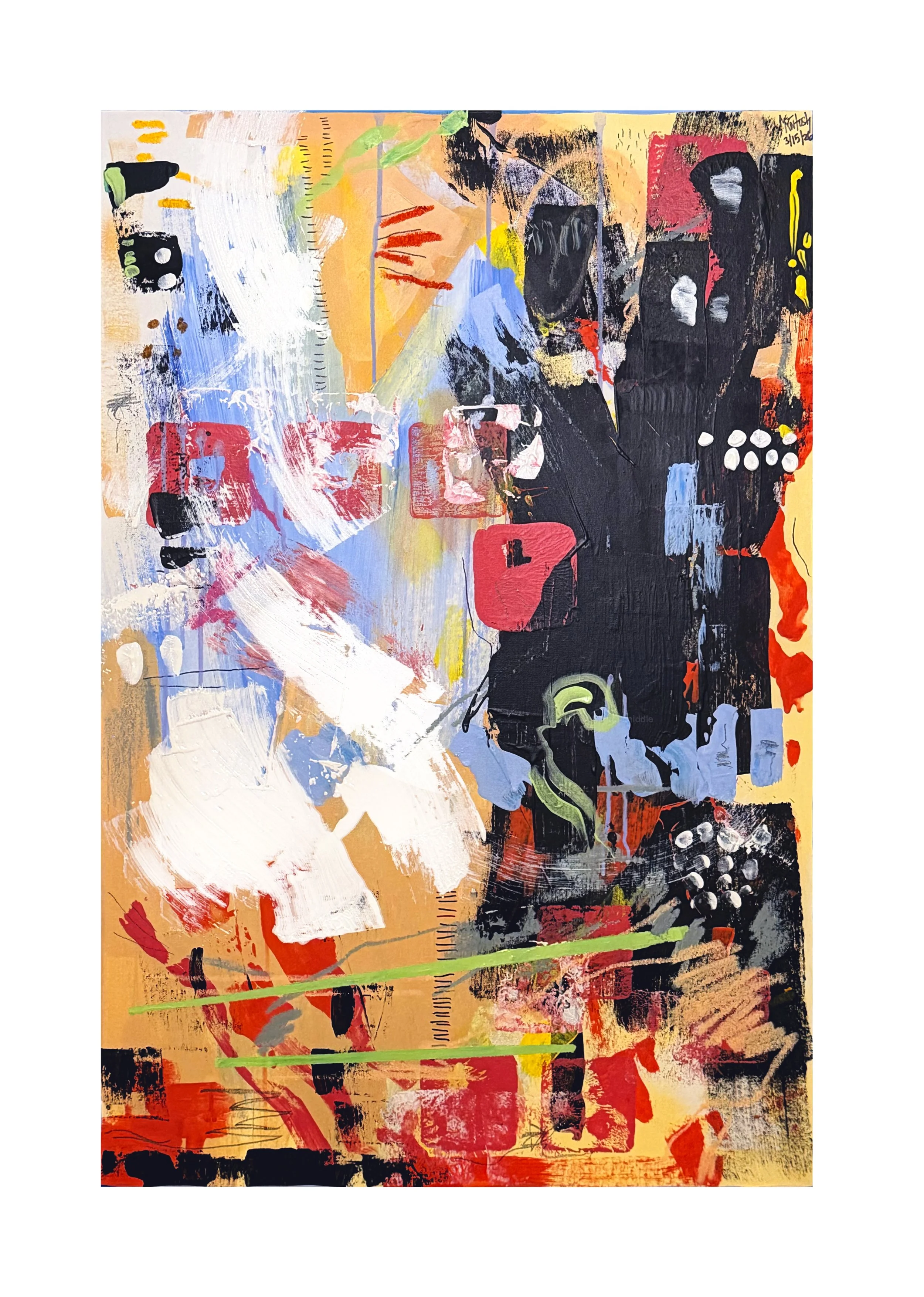 A Healing Current
24 in by 36 in 
Acrylic on Canvas
Memphis, US
2026