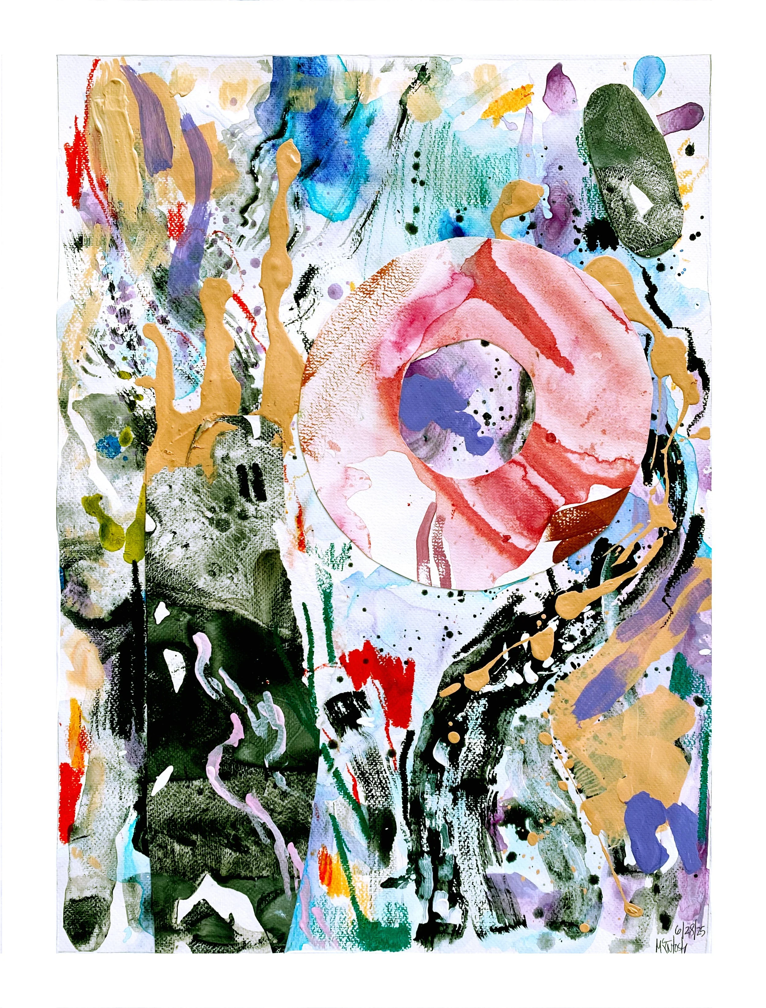 Evolution As An Act of Fate 
18 in by 24 in 
Mixed Media 
Memphis US
2025