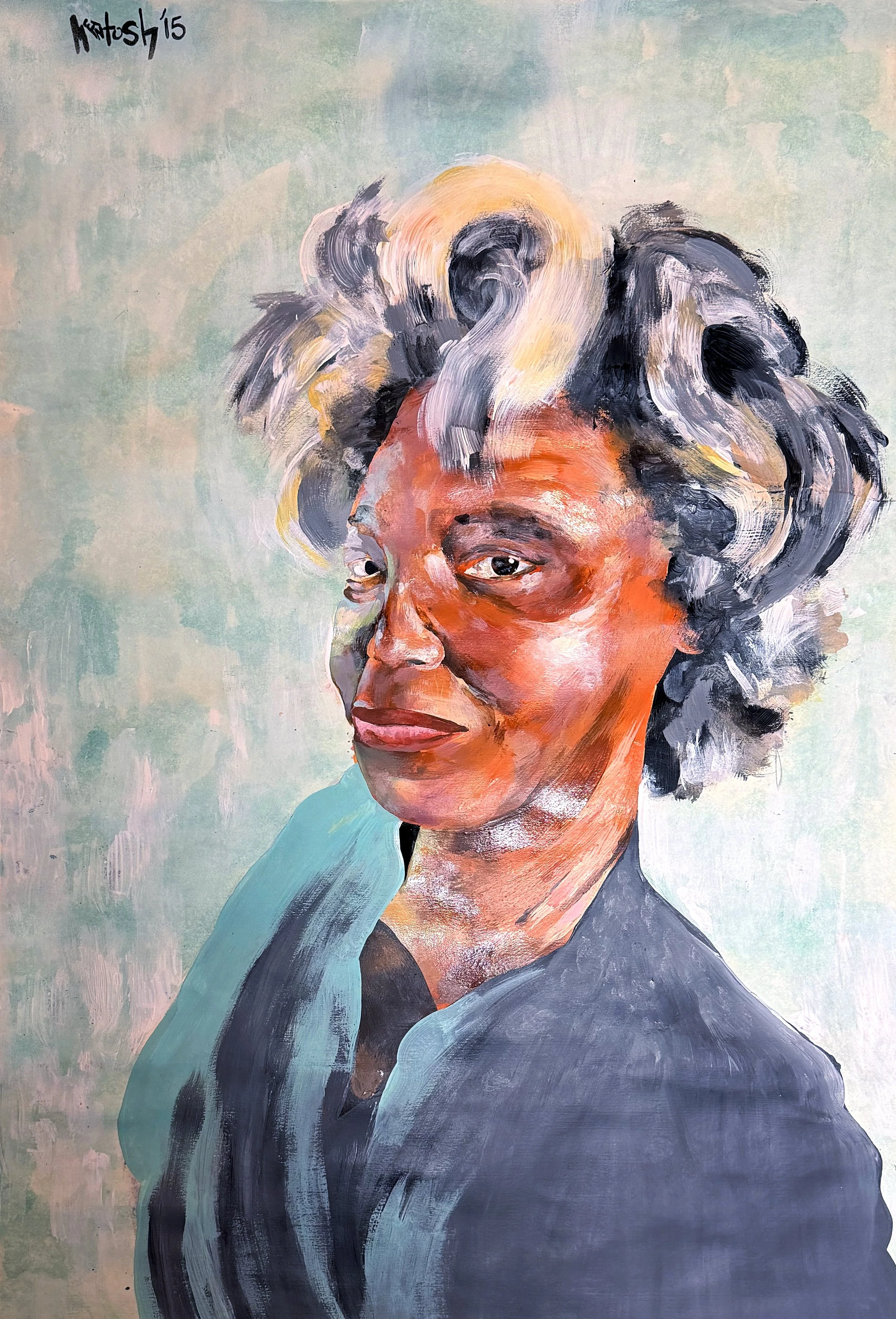 Grandma 
24 in by 36 in 
Acrylic 
NYC, US
2015