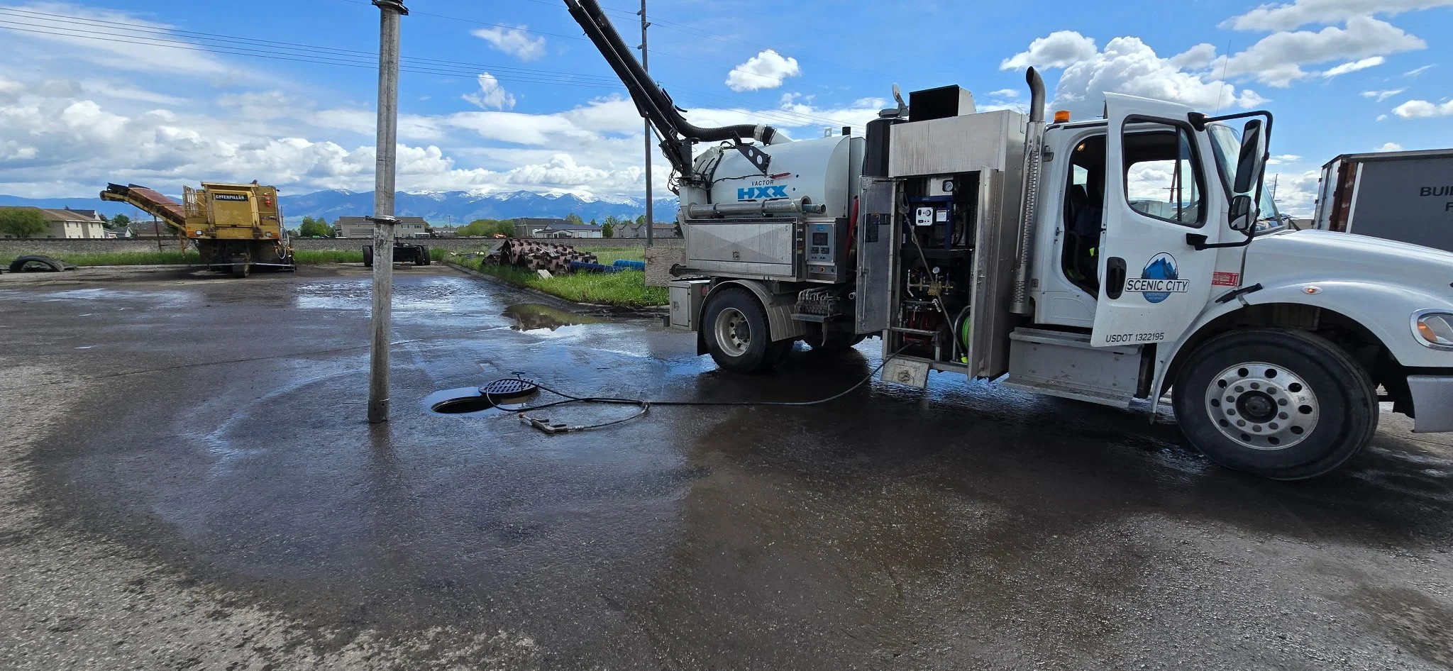 Compact hydro excavation truck for tight access jobs in Bozeman Montana