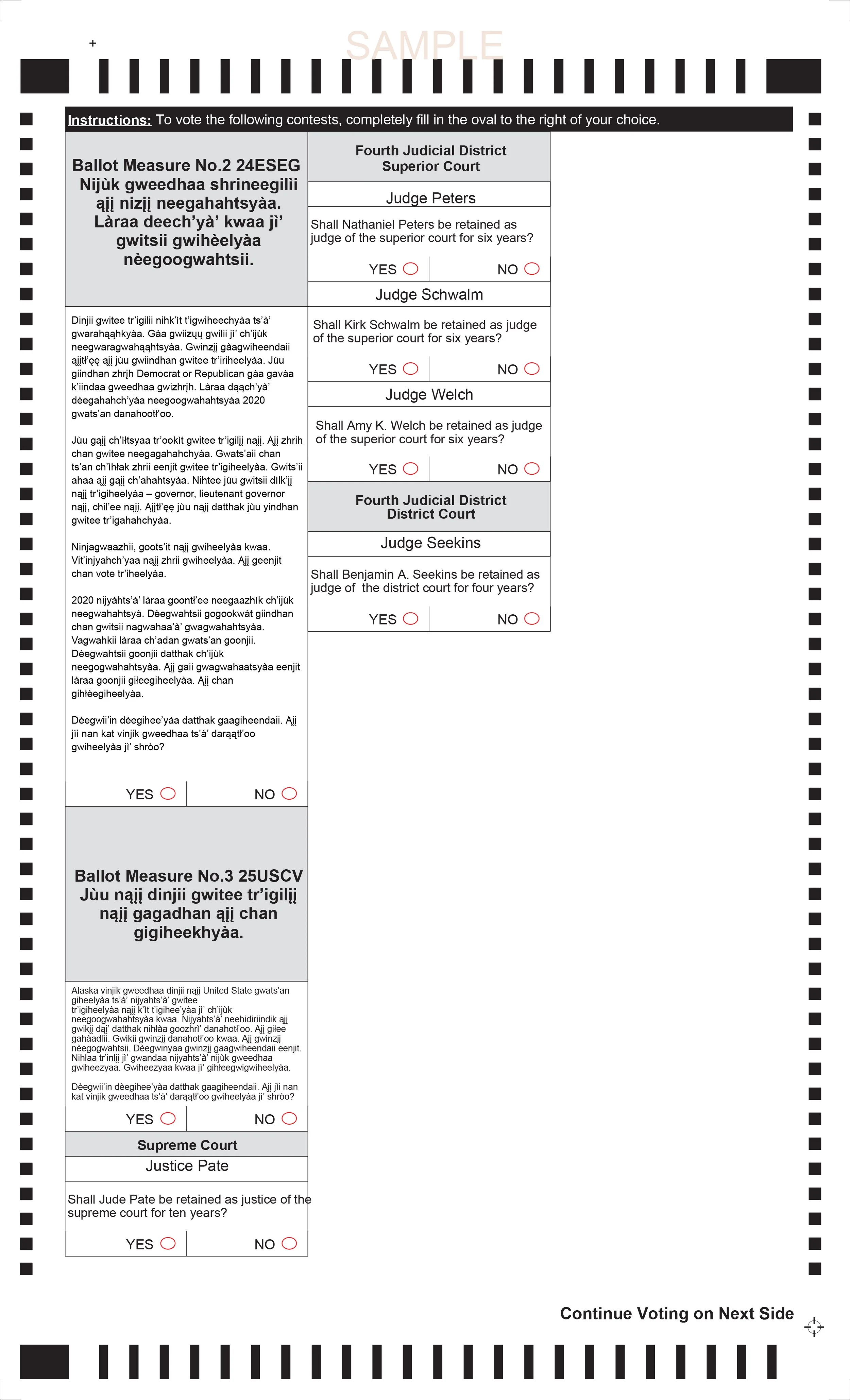 Gwichyaa Zhee HD36-JD4 Ballot Pg.2