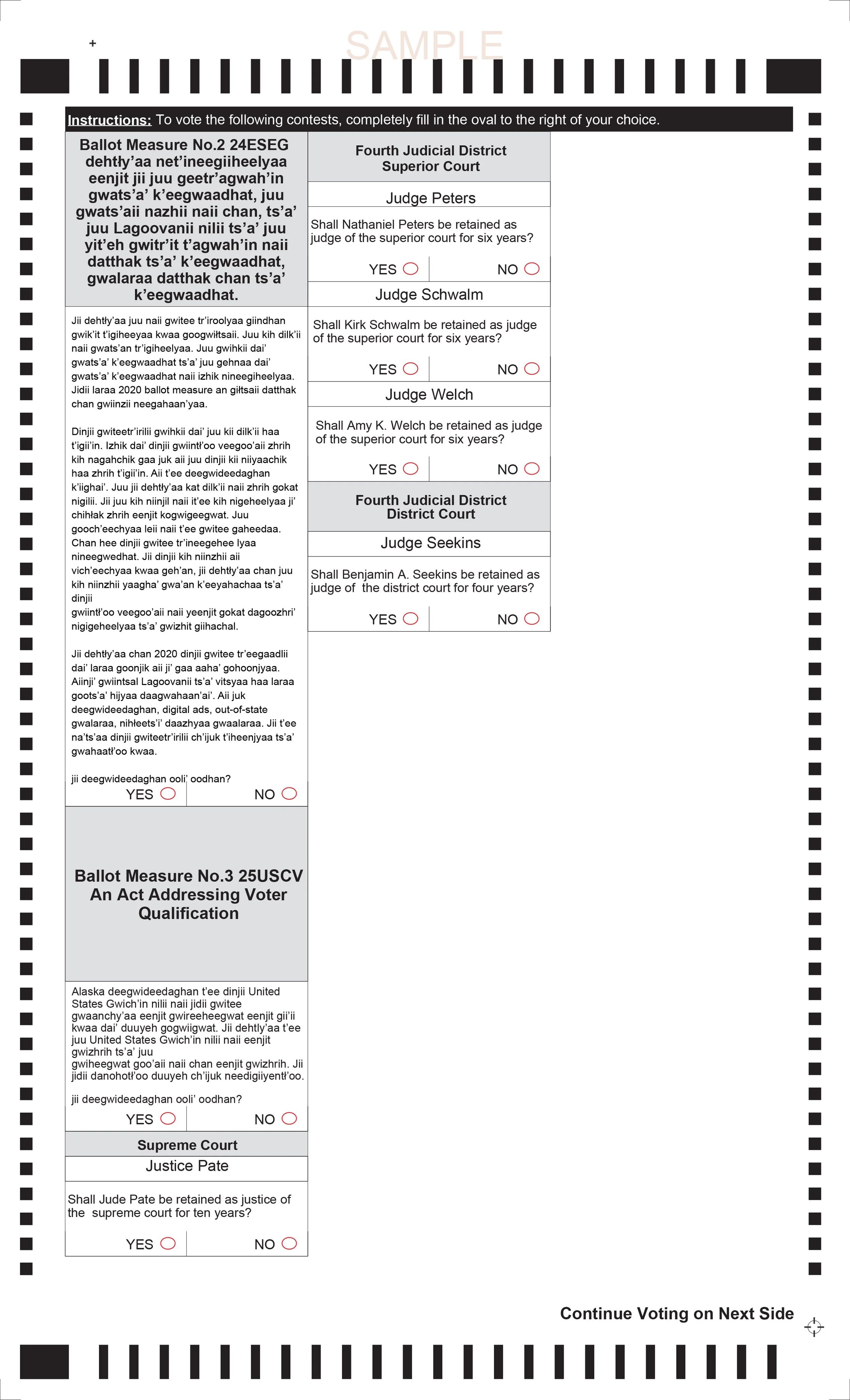 Neetsaįį HD36-JD4 Ballot Pg. 2