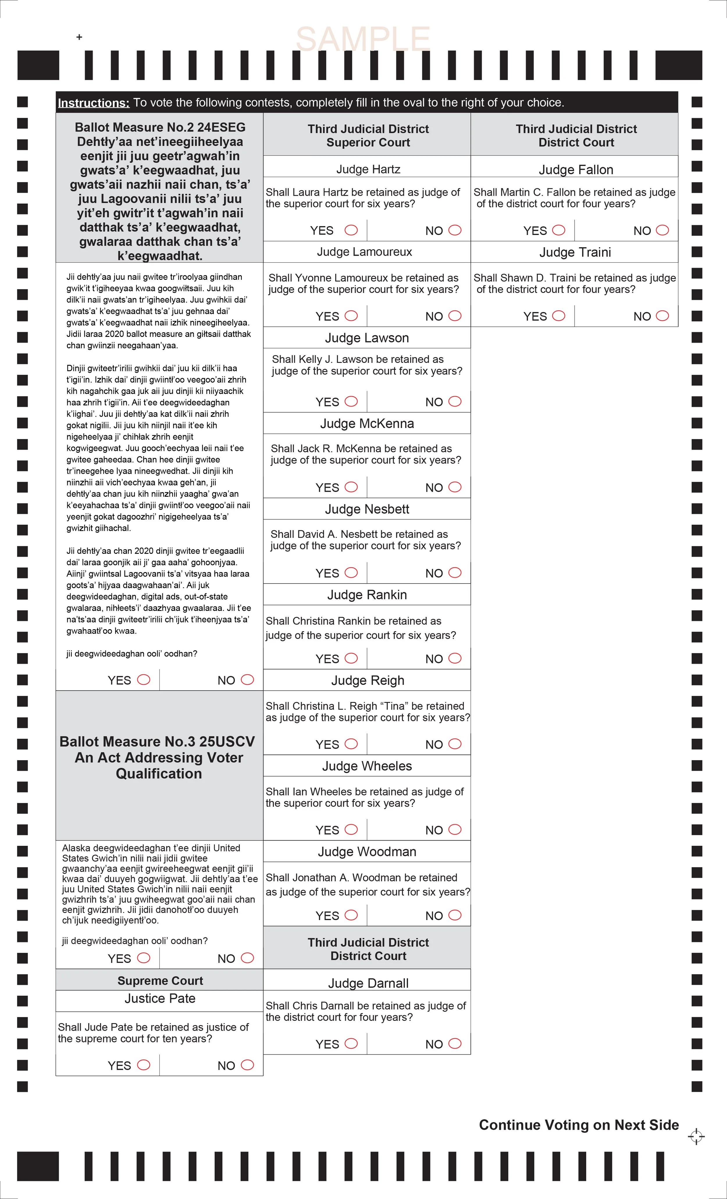 Neetsaįį HD36-JD3 Ballot Pg. 2
