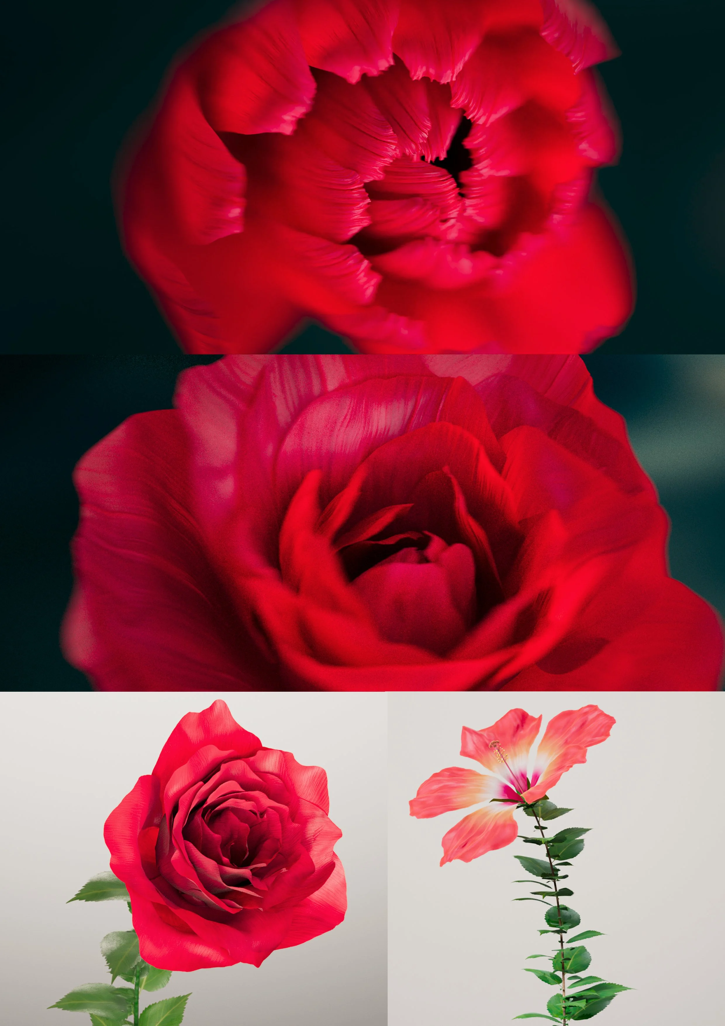 Procedural flowers created in Houdini using KineFX