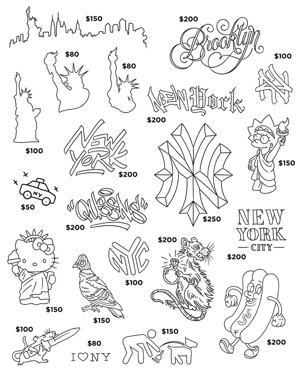 Flash Tattoos Books \u0026 Designs NYC — LIVE BY THE SWORD TATTOO, image size:1000x1250