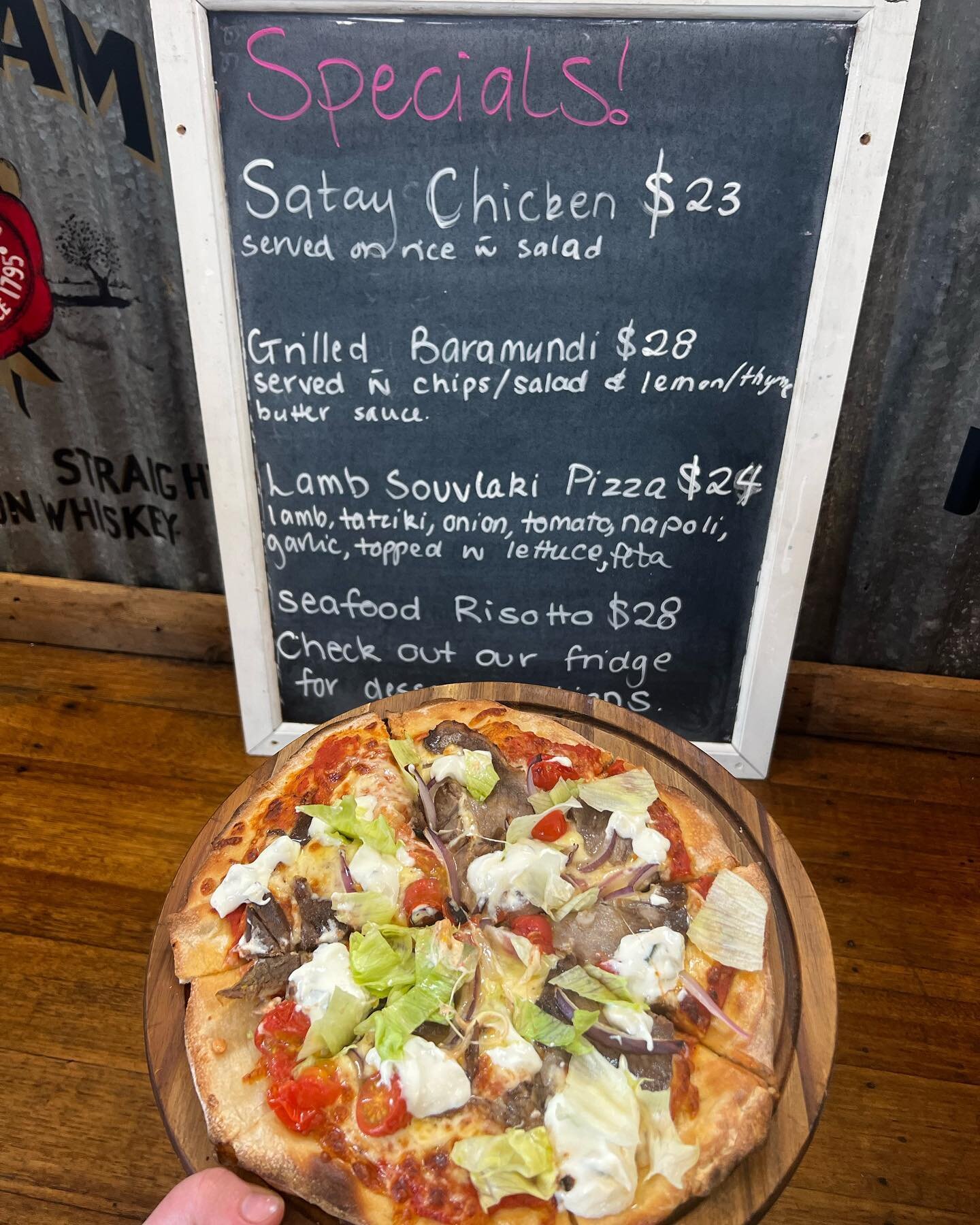 Specials for this weekend, featuring our lamb souvlaki pizza 🥵🍕

This weekend tables are booking fast so call or message us to book a table or order your takeaway 📞
#olddalystonchurch #restaurant #visitgippsland #dalyston #basscoast