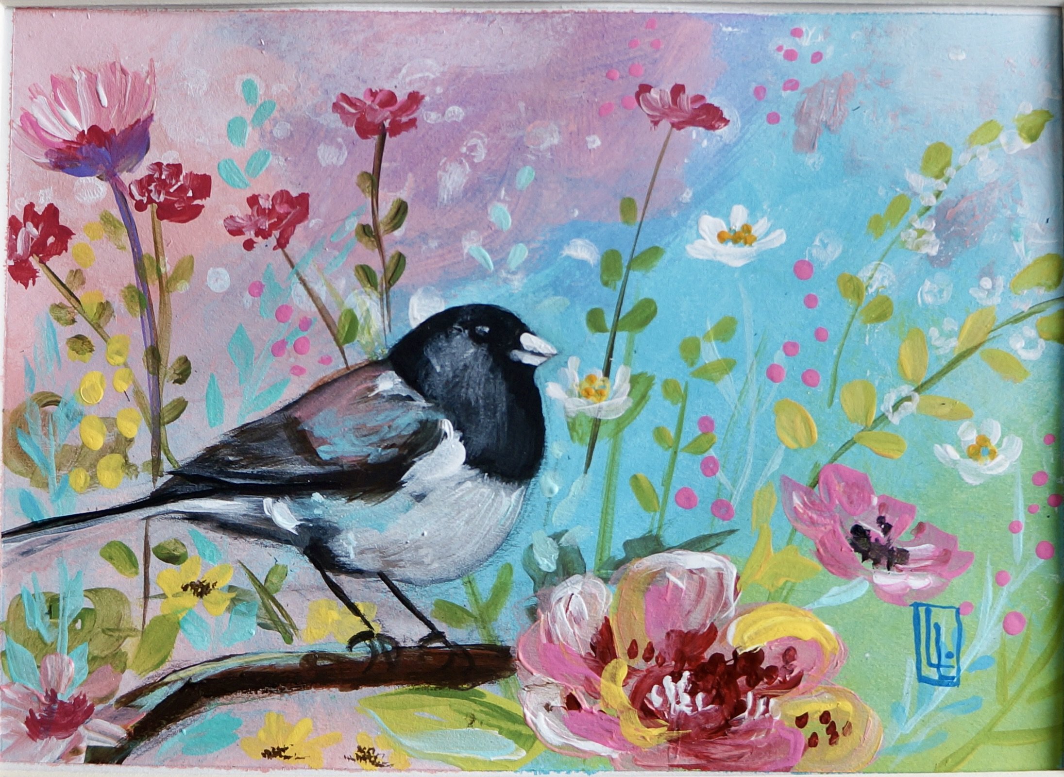 "Among Flowers"
