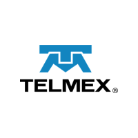 Logotipo azul de un robot con fondo blanco