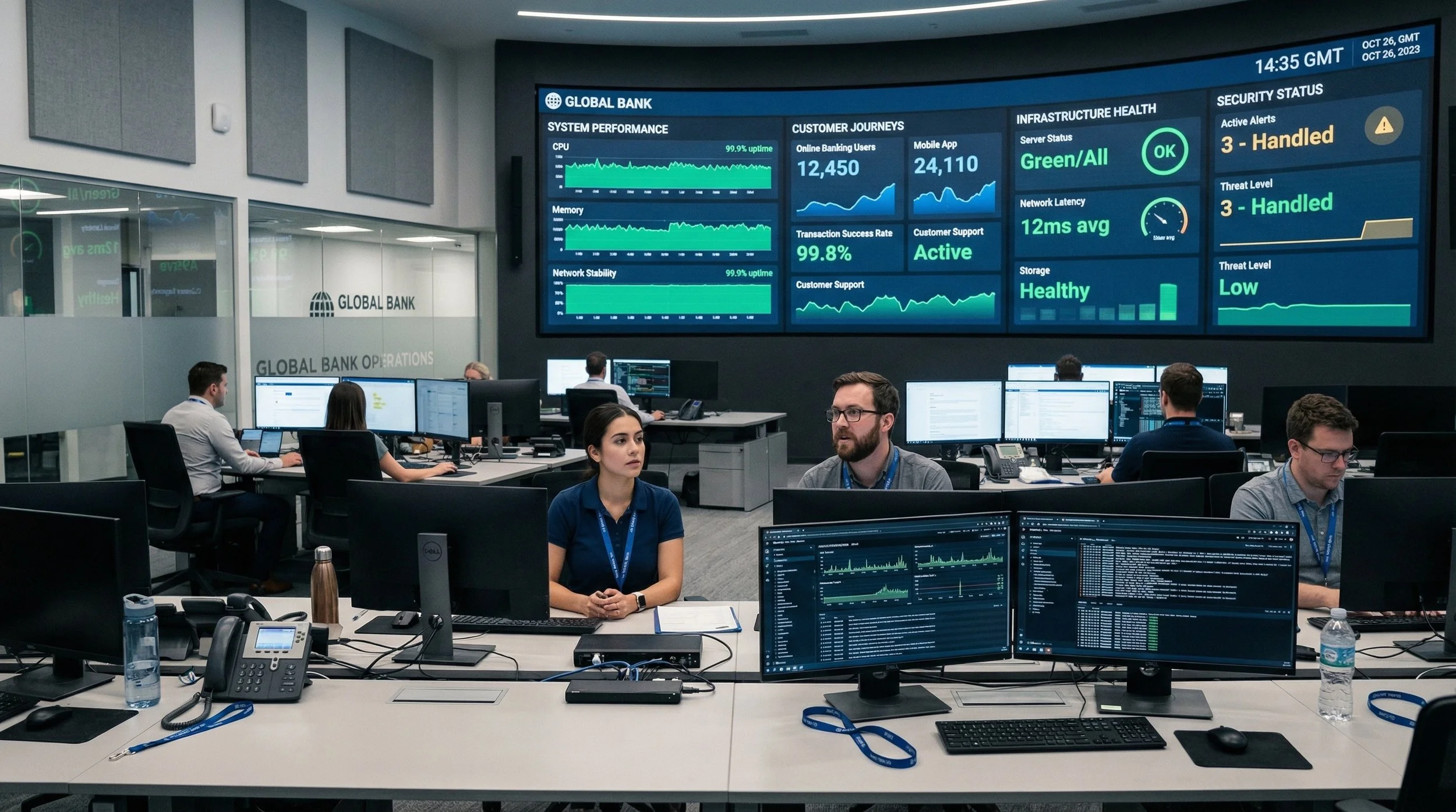 Cómo la visibilidad total transformó la operación bancaria y la experiencia del cliente