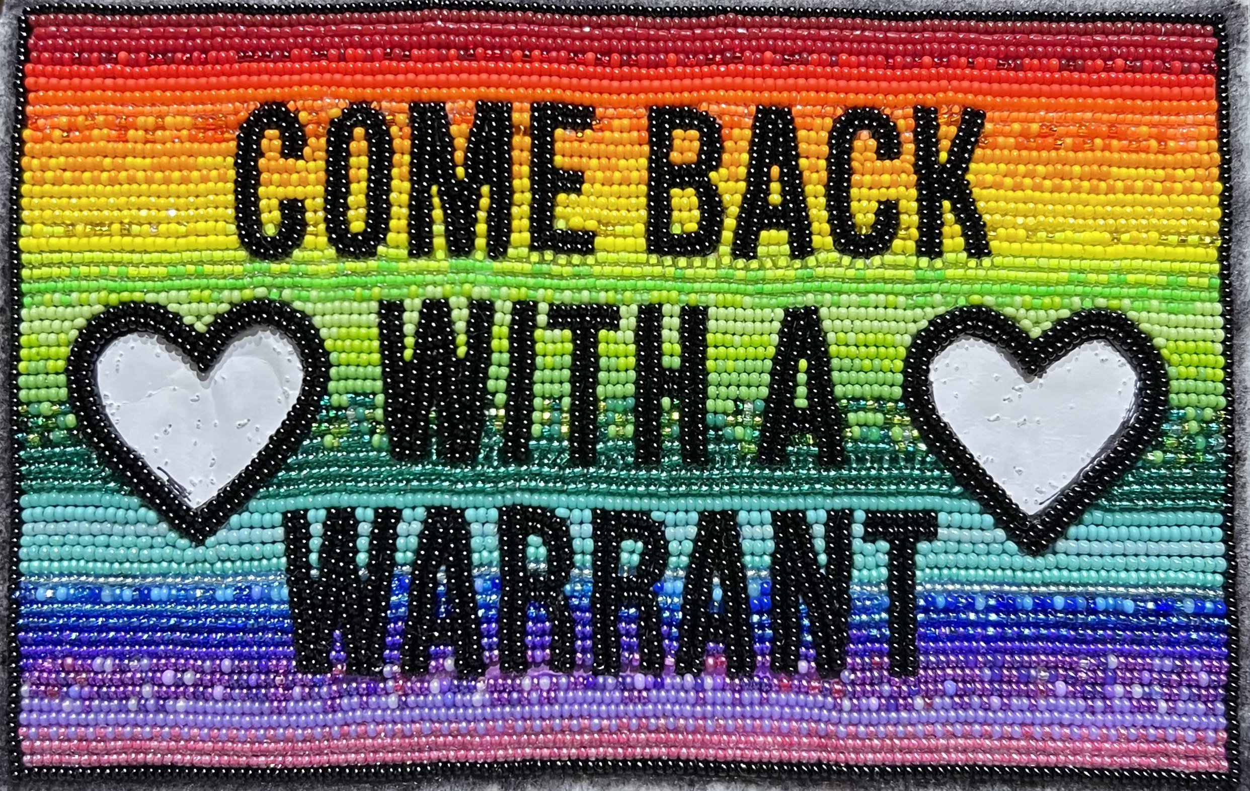 'Come Back with a Warrant' Sticker