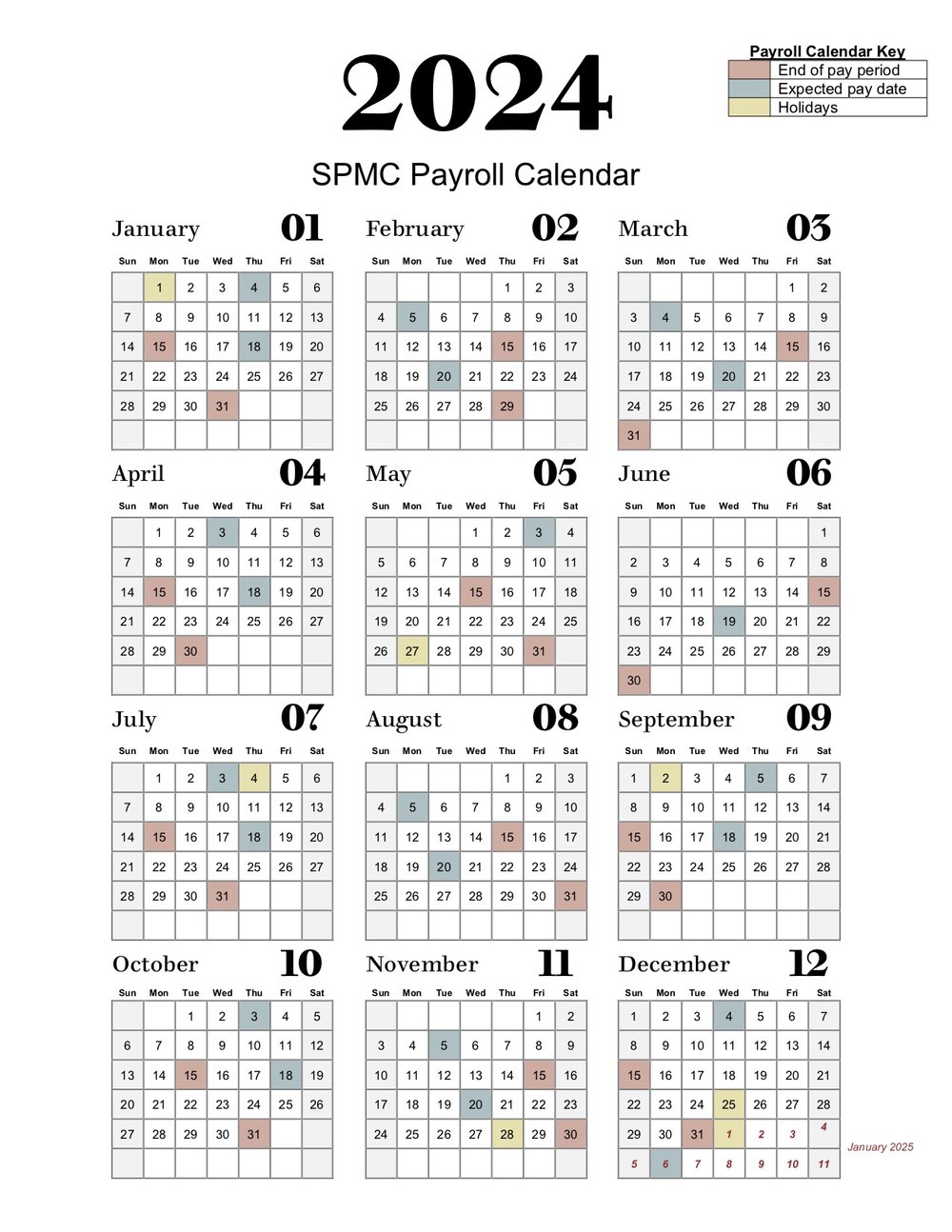 Payroll Calendar Spectrum Registry Payroll Calendar Spectrum Registry