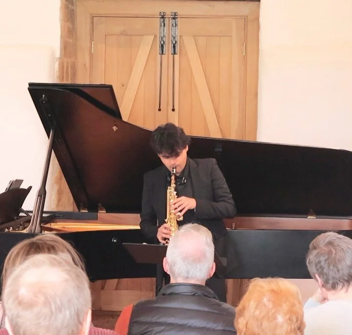 It was such a joy to return to the UK to perform with  @alexandratchernakova! Here&rsquo;s a glimpse of &lsquo;Horn Please&rsquo; by @mariolaginha, the opening track of our new album Stepdance, recorded live during our concert in Syde, Cheltenham ✌🏻