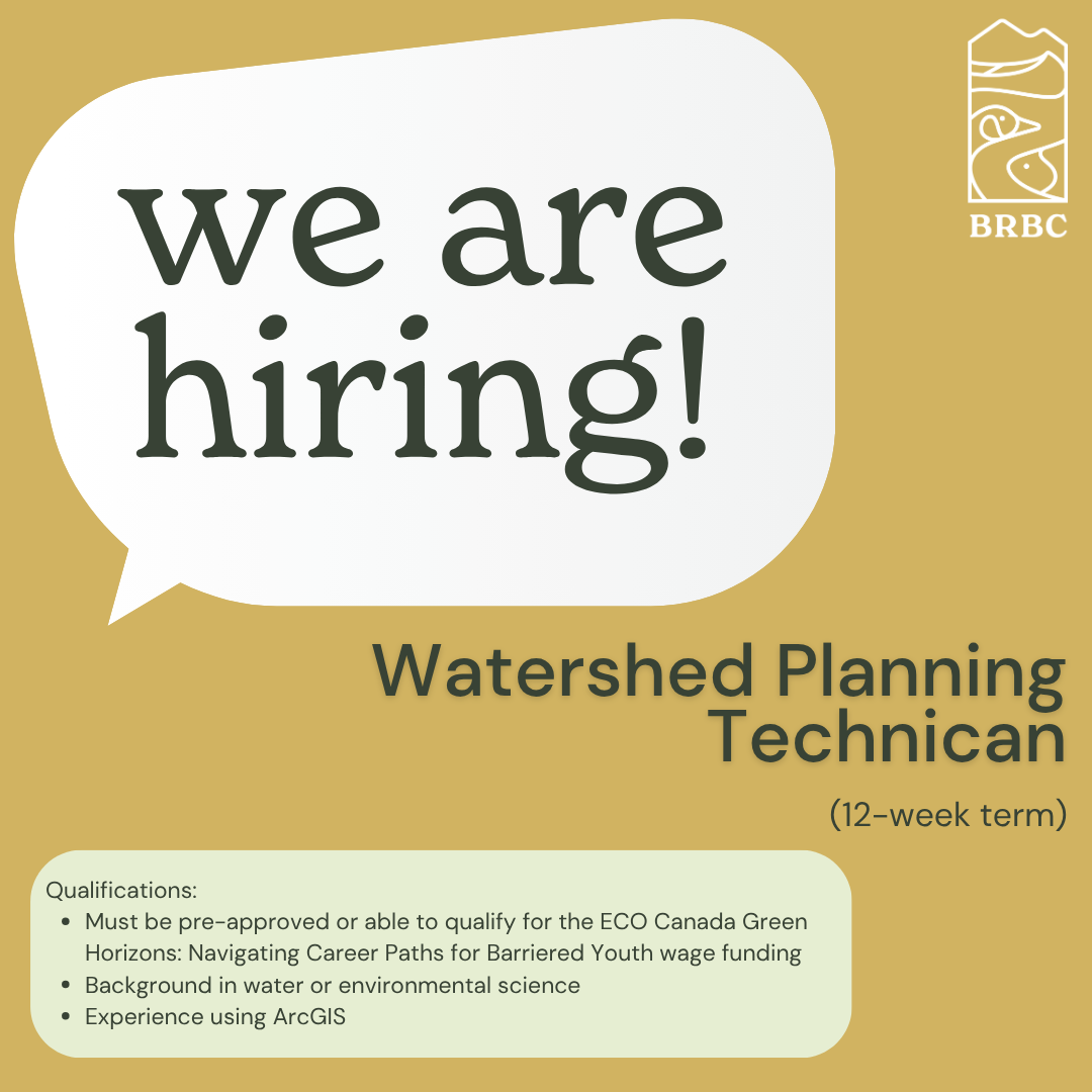 We are Hiring! Watershed Planning Technician