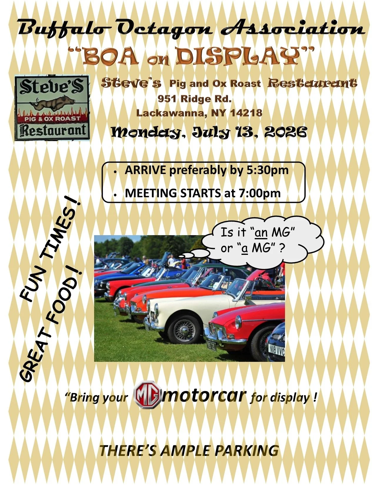 July Mini Cruise and Meeting