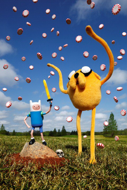 Promotional image for Adventure Time, photographed by Brian McCarty for Cartoon Network