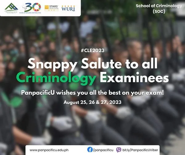 Snappy Salute to all Criminology Examinees