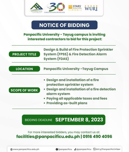 NOTICE OF BIDDING