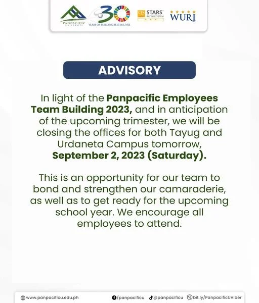 ADVISORY September 1, 2023
