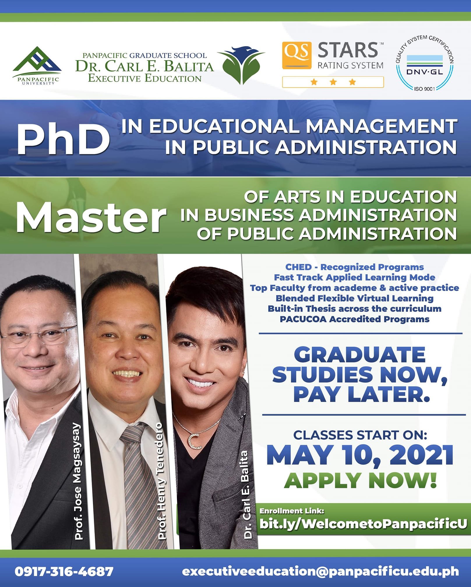 Study NOW, Pay LATER!