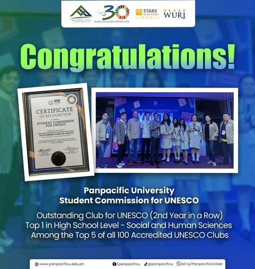 Congratulations! Panpacific University Student Commission for UNESCO