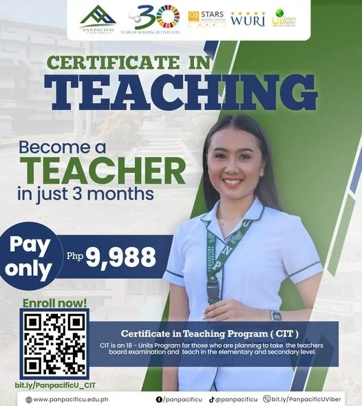 [ENROLLMENT OPEN] [CERTIFICATE IN TEACHING] [CIT]