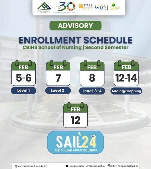 [ADVISORY] [NURSING] [ENROLLMENT] [SAIL]